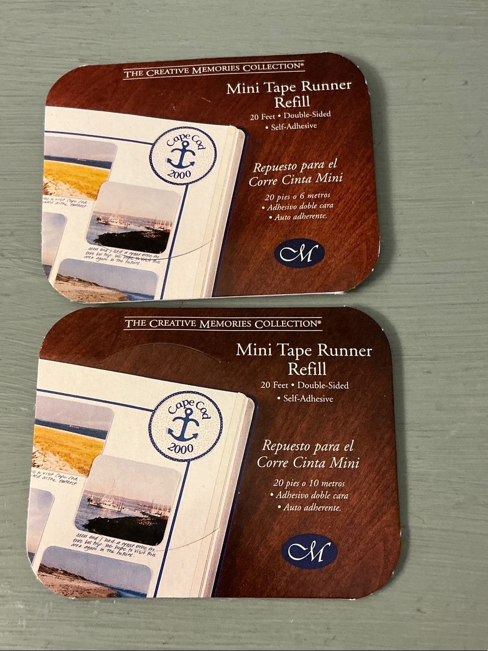 Creative Memories Mini Tape Runner Refill - lot of 2
